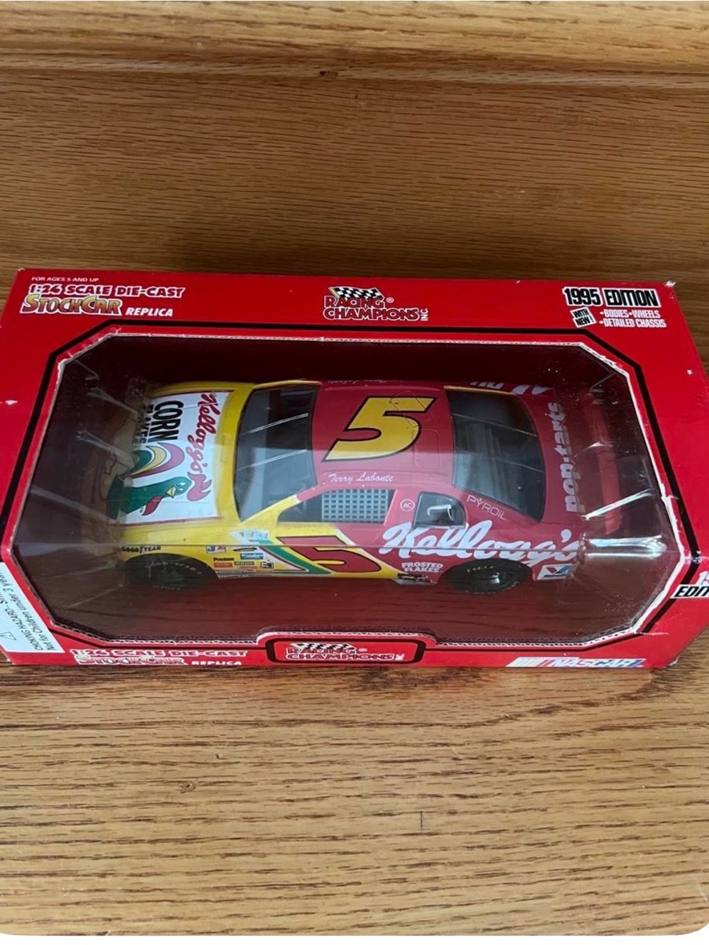 Red & Yellow Die-Cast Stock Car Toy - NASCAR Replica - Picture 2 of 5